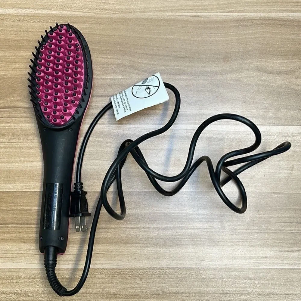 Simply straight hair straightener.  LCD temperature screen.